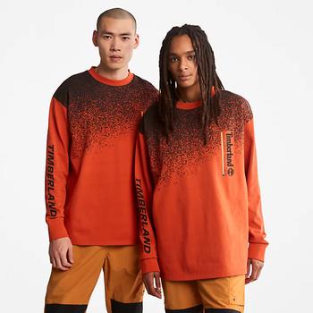添柏岚卫衣衣服, Timberland | Outdoor Archive Long-sleeved Graphic T-Shirt in Orange商品图片 6折