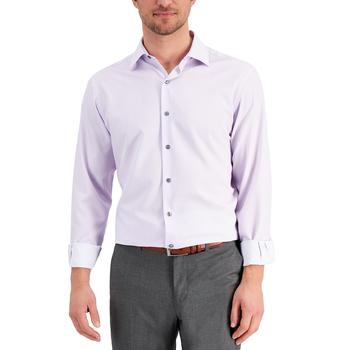 Alfani | Men's Slim Fit 4-Way Stretch Geo Print Dress Shirt, Created for Macy's商品图片,额外7折, 额外七折