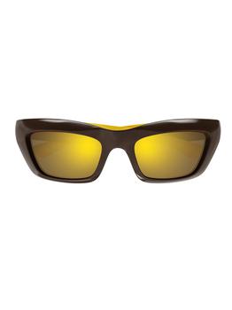 Bottega Veneta | Bottega Veneta Eyewear Rectangular Frame Sunglasses商品图片,