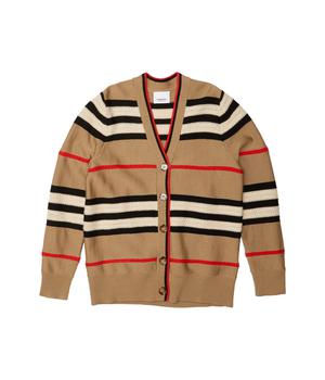 burberry童装, Burberry | Stripe and Cable Cardi (Little Kids/Big Kids)商品图片 