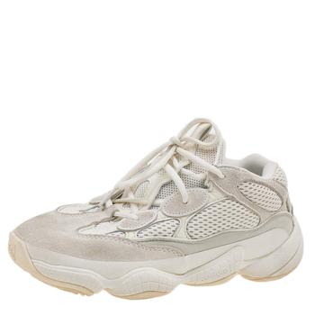 yeezy500, [二手商品] YEEZY | Yeezy x adidas White Mesh And Suede 500 Bone Sneakers Size 39 1/3商品图片 6.9折, 满1件减$100, 满减