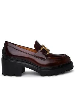 推荐TOD'S Brown leather loafers商品