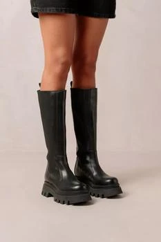 推荐ALOHAS Go Getter Leather Tall Platform Chelsea Boot商品