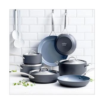 Greenpan | Paris Pro 11-Pc. Ceramic Non-Stick Cookware Set,商家Macy's,价格¥2096