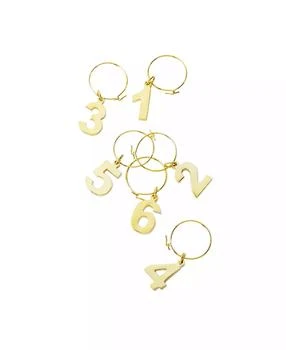 Viski | Plated Wine Charms, Set of 6,商家Macy's,价格¥240