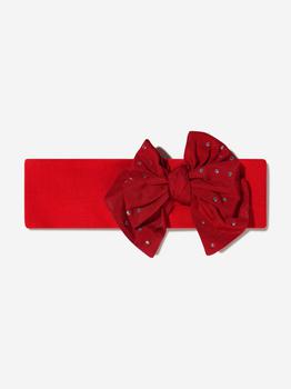 商品MONNALISA | Monnalisa Red Baby Girls Bow Headband,商家Childsplay Clothing,价格¥319图片