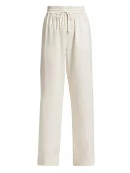 FRAME | Linen-Blend Lounge Pants,商家Saks Fifth Avenue,价格¥2236
