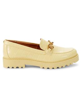 sam edelman乐福鞋真假, Sam Edelman | Deana Crocodile-Embossed Loafers商品图片 6.6折