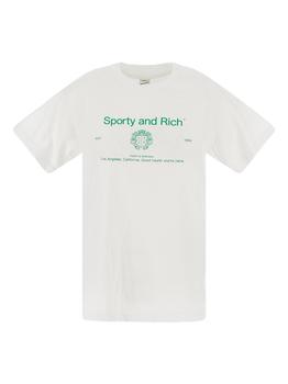 Sporty & Rich | Health & Wellness T-Shirt商品图片,7.8折×额外9折, 额外九折