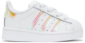 Adidas | Baby White Iridescent Superstar Sneakers商品图片,独家减免邮费