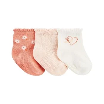 Carter's | Baby Girls Socks, Pack of 3,商家Macy's,价格¥62
