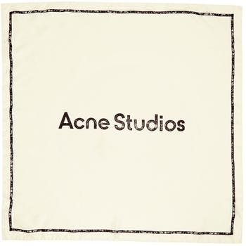 Acne Studios | Off-White Branded Scarf商品图片,独家减免邮费