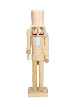 Northlight | 15Inch Unfinished Paintable Wooden Christmas Nutcracker with Sword商品图片,
