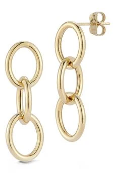 Ember Fine Jewelry | 14K Yellow Gold Oval Link Drop Earrings,商家Nordstrom Rack,价格¥2870