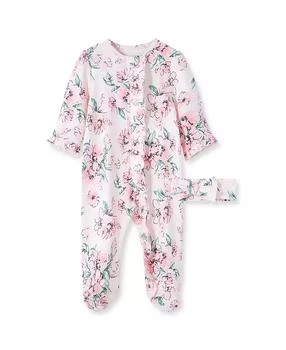 Little Me | Baby Girls Dream Floral Footed Coverall and Headband, 2 Piece Set,商家Macy's,价格¥96