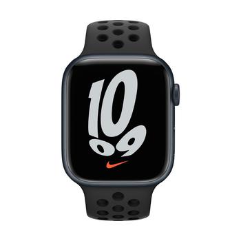 商品Nike Series 7 GPS Anthracite Black Nike Silicon Sport Band Watch, 45mm图片