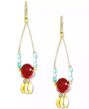 MINU Jewels | Gold-Tone Red Jade & Amazonite Beaded Chandelier Earrings,商家Macy's,价格¥360