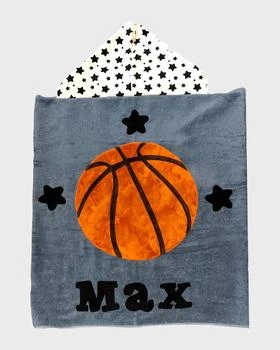 Boogie Baby | Kid's Basketball Star-Print Hooded Towel, Personalized,商家Neiman Marcus,价格¥569