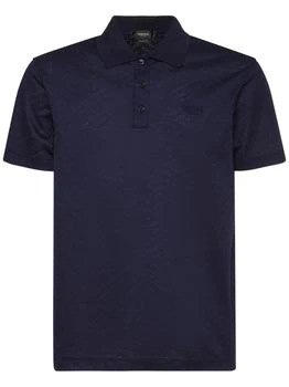 Versace | Greca Jacquard Cotton Piqué Polo 5.9折×额外7.5折, 额外七五折