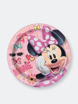 推荐Disney Iconic Minnie Mouse Round 9 Inch Dinner Plates 8 Per Package]商品