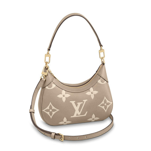 Louis Vuitton | 【预售十天】Louis Vuitton/路易威登 22春夏新款BAGATELLE系列 女士鸽子灰米色老花皮革金扣配可拆卸肩带单肩斜跨手提法棍包M46112商品图片,7.9折, 包邮包税