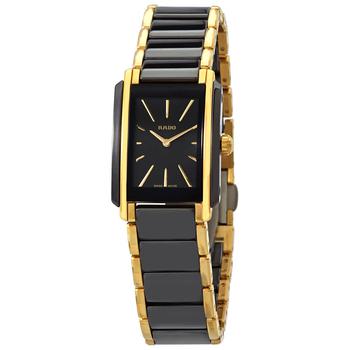 美国雷达女表, Rado | Integral Quartz Black Dial Two-tone Ladies Watch R20845162商品图片 6.9折