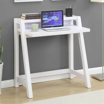 QuikFurn | White Modern Minimalist Compact Laptop Computer Desk,商家Premium Outlets,价格¥2522