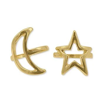 ADORNIA | Gold-Tone Moon & Star Ring Set 独家减免邮费