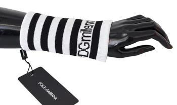 Dolce & Gabbana | Dolce & Gabbana Black White Wool DGMillennials Wristband Wrap,商家SEYMAYKA,价格¥980