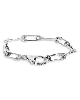 King Baby | Sterling Silver Safety Pin Bracelet,商家Bloomingdale's,价格¥1935