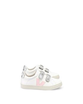 Veja | Girls' Metallic Trim Leather Sneakers - Walker, Toddler商品图片,独家减免邮费