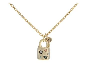 Coach | Signature Gem Padlock Pendant Necklace 