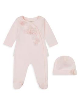 商品Miniclasix | Baby Girl's Footed Coverall & Hat Set,商家Saks Fifth Avenue,价格¥420图片