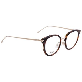 推荐Fendi Demo Round Ladies Eyeglasses FF 0166 0V4Z 48商品