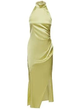 推荐Sleeveless Stretch Silk Satin Midi Dress商品
