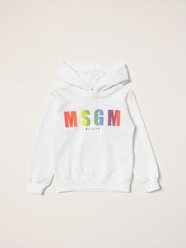 推荐Msgm Kids sweatshirt with multicolor logo商品