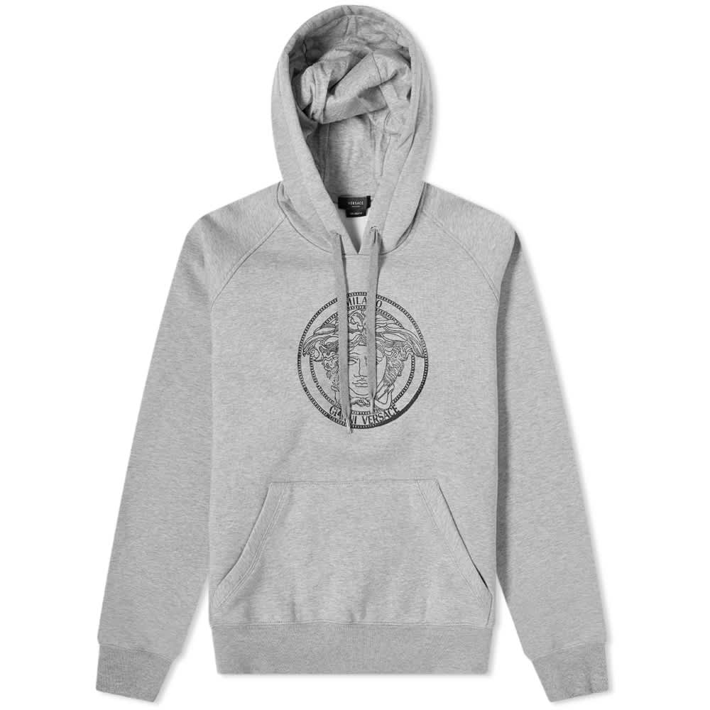 范思哲卫衣价格, Versace | VERSACE 男士灰色棉质加绒连帽卫衣 A87475-A229724-A8026商品图片 独家减免邮费