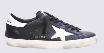 推荐BLACK LEATHER SUPER-STAR SNEAKERS商品