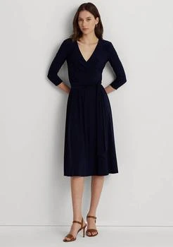 Ralph Lauren | Women's Wrap Front V-Neck Dress,商家Belk,价格¥537