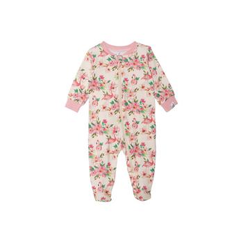 商品Deux par Deux | Baby Girl Organic Cotton One Piece Printed Pajama Beige Flamingos - Infant,商家Macy's,价格¥237图片