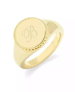 brook & york | Charlie Initial Signet Gold-Plated Ring,商家Macy's,价格¥847