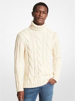 美利奴北京, Michael Kors | Cable Merino Wool Turtleneck Sweater商品图片 