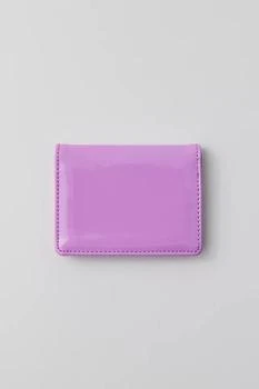推荐UO Patent Faux Leather Flap Cardholder Wallet商品