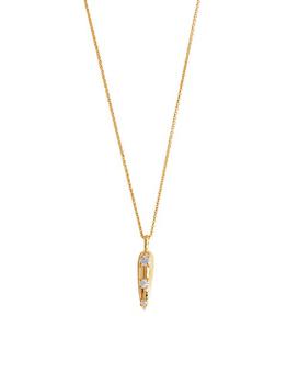 Missoma | 18K-Yellow-Gold Vermeil & Cubic Zirconia Small Claw Pendant Necklace商品图片,