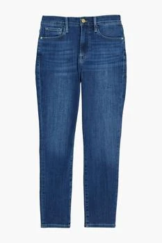 FRAME | Ali cropped high-rise skinny jeans 3折, 独家减免邮费