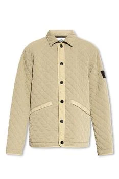 Stone Island | Stone Island Compass-Patch Quilted Buttoned Jacket 4.8折起, 独家减免邮费