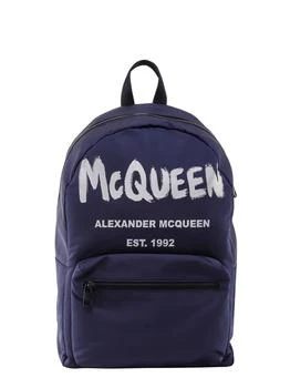 推荐Alexander McQueen Metropolitan Grafitti Logo Backpack商品