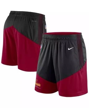 NIKE | Men's Black, Burgundy Washington Commanders Primary Lockup Performance Shorts,商家Macy's,价格¥441