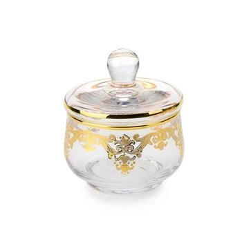 Classic Touch | Glass Sugar Bowl with Artwork,商家Macy's,价格¥592