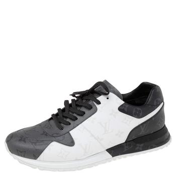 lv男鞋图片, [二手商品] Louis Vuitton | Louis Vuitton Tricolor Monogram Canvas Run Away Sneakers Size 45商品图片 7.5折, 满1件减$100, 满减